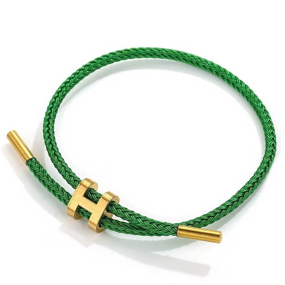 Green rope bracelet Q708